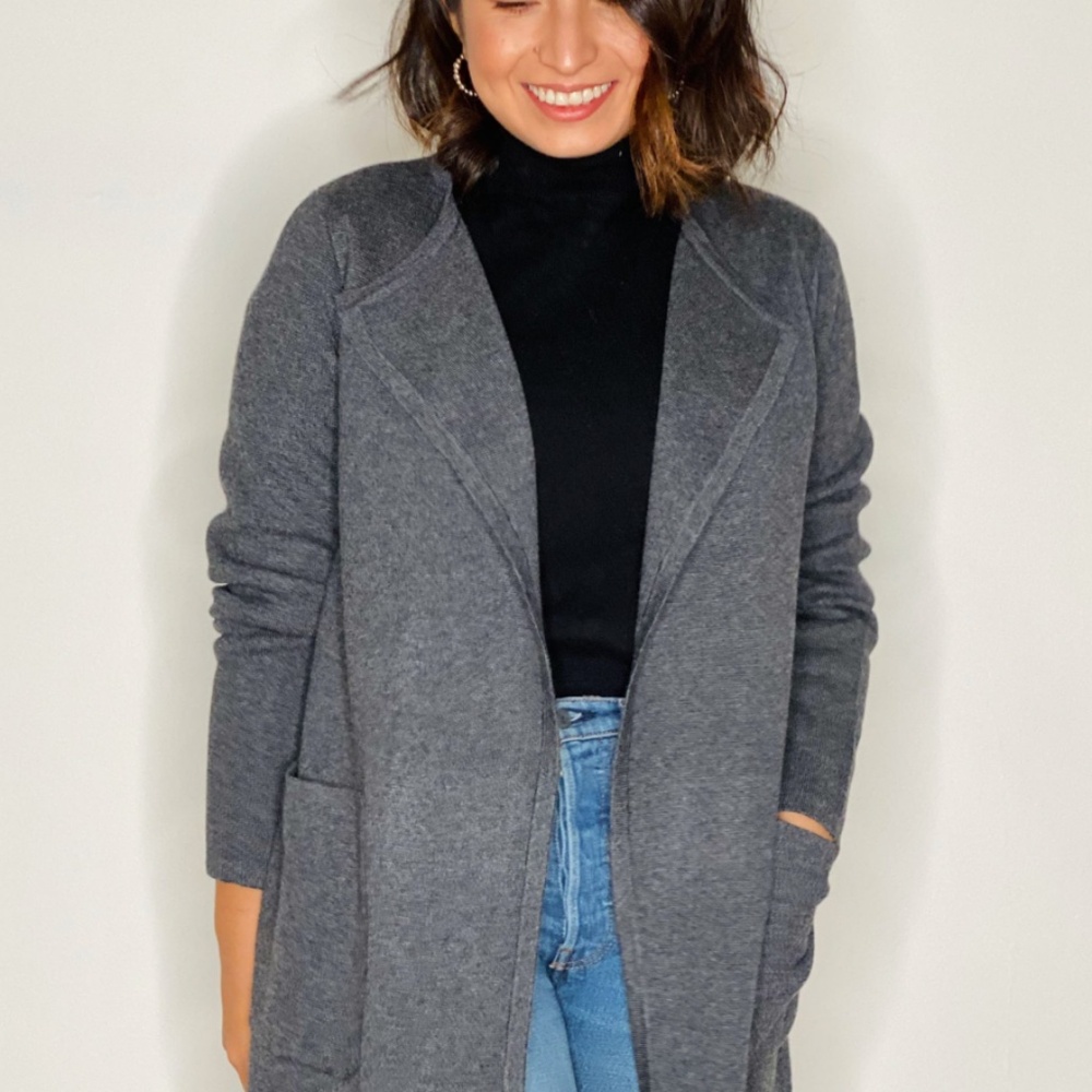 NWT J.Crew Juliette collarless sweater-blazer